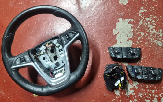 Cascada Flat Bottom Heated Steering Wheel Retrofit Kit (Very Rare)