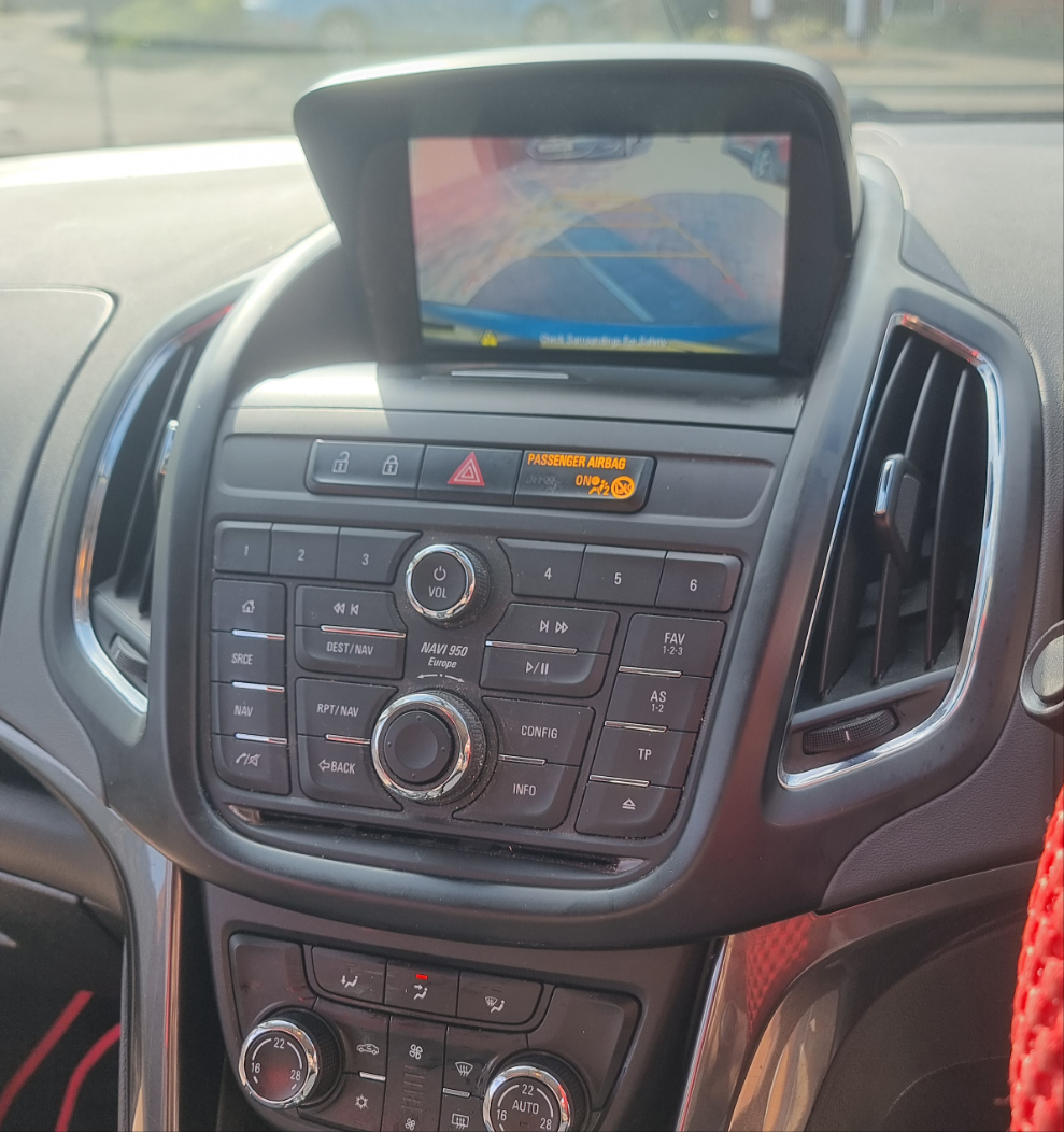 Reverse Camera Installation for Zafira C Tourer