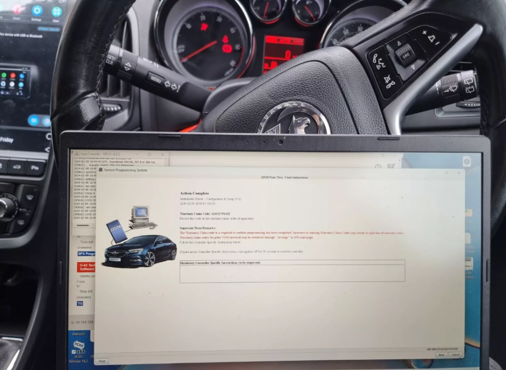 Cruise / Steering Control Retrofit for the Astra J ES or Police Spec