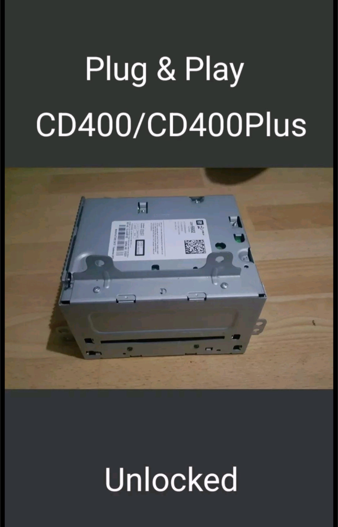 CD400/CD400 Plus (UZZ/UYN) OEM Radio Unit - Plug and Play